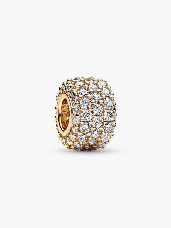 Pandora Jewelry - Pandora Sparkling Pavé Triple-row Charm